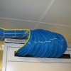 Щеточный ввод кабелей СКС в телекоммуникационный шкаф 